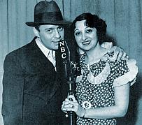 Jack Benny and his wife - Mary Livingstone in an early portrait Jack Benny and his wife - Mary Livingstone in an early portrait