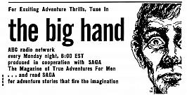 The Big Hand advertised in Saga magazine The Big Hand advertised in Saga magazine